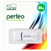 Флэш-диск USB 64GB Perfeo Perfeo C09 White