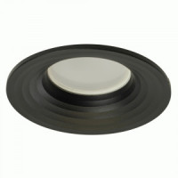 Feron cв-к встр. под лампу MR16 GU5.3, черный, круг IP20 90х35 DL3111 51343