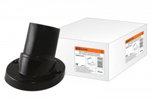 TDM патрон E27 карболит настенный наклонный черный 4А (без наклейки) (50!) SQ0335-0015