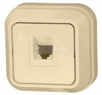 Makel роз. телеф. ОУ 1 мест. крем. (RJ11) 45214