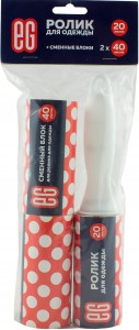 Ролик для одежды, набор: ролик 20 лист. + 2 запасн. блока 40 листов, 15994, Еврогарант