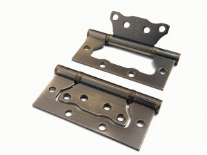 Петля без врезки РЕНЦ 100*75*2,5, 2 подшип. б/колп. бр.ант.мат. IN100-2BB FH MAB(2шт)