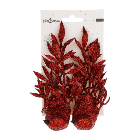 СНОУ БУМ Птицы на прищепке 2 шт, 3,5x13 см, пластик, 26-432