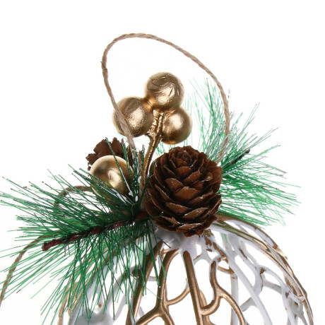 СНОУ БУМ Шар с декором, 9 см, пластик, 26-633