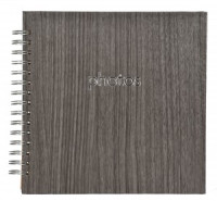 Innova Q1209964 Фотоальбом (Ф/а) 20*20см 20листов, черный, под уголки (6/576) 9642