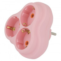 Nilson разветвитель (тройник) 3роз. РОЗОВЫЙ 40520101