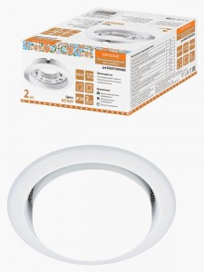 TDM св-к встр. СВ 01-08 GX53 220 В 50 Гц белый 2 шт/уп НародныйSQ0359-0100