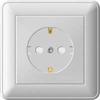 Systeme Electric W59 роз. СУ 1 мест. 16А бел. (пл.осн., земля, штор.) РС16-152-18 (20!)