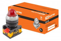 TDM лампа AL-22 сигнальная d22мм красн. неон/230В цилиндр (10!) SQ0702-0008