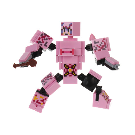 ИГРОЛЕНД Конструктор "Квадратный мир" 1, 12х4х10 см, ABS, 8 видов, арт.1