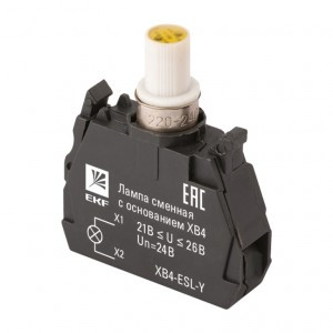 EKF PROxima Лампа сменная c основанием XB4 желтая 24В