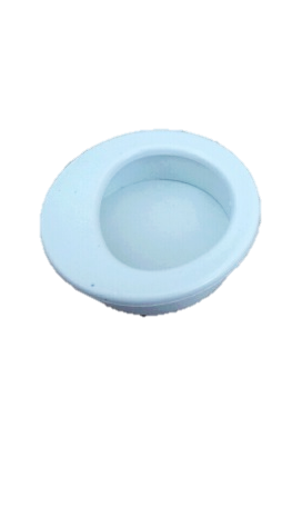 Ручка врезная пластик белая