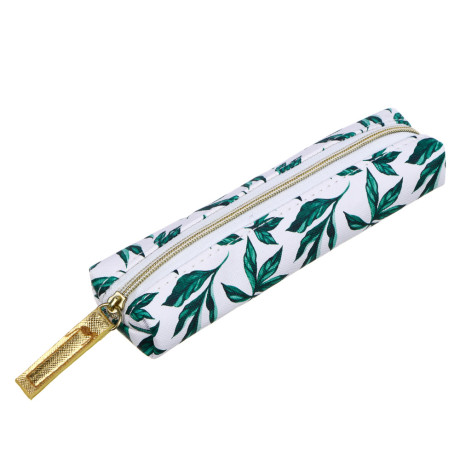 РЕИНФОРЕСТ Набор: Пенал прямоугольный, 18,5х6,5х5см, иск.кожа, ручка шар. синяя, в подар.коробке