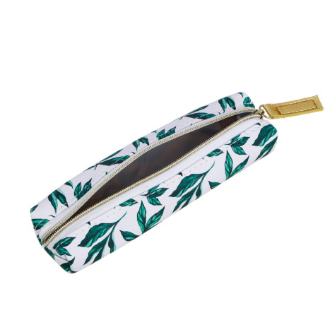 РЕИНФОРЕСТ Набор: Пенал прямоугольный, 18,5х6,5х5см, иск.кожа, ручка шар. синяя, в подар.коробке