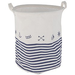 Корзина для белья Морское путешествие 35*35*44см, хлопок/пластик, 8588, Рыжий Кот