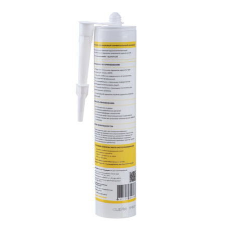 KRONbuild Герметик силиконовый универсальный, 280мл, прозрачный