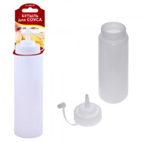 Бутыль д/соуса, 480мл (кратность 6шт!!!), пластик MS80-250 Мультидом