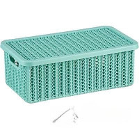 Коробка ВЯЗАНИЕ 3л с крышкой Фисташков М2369 (12)