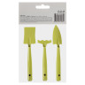 INBLOOM Набор садовых инструментов, 3шт (грабельки-1шт, лопатки-2шт), металл