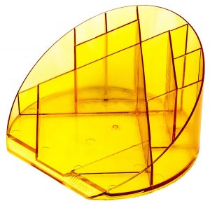 Подставка Attache Яркий офис 12 отделений прозрачный Манго 1140953