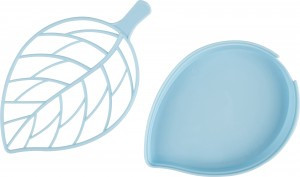 Мыльница "Листок", 17,5*10*2см, пластик, цвет микс 104269 Рыжий кот