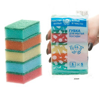 Губка для посуды Мистер Бульк S 5шт МБ 101 х60
