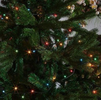 Гирлянда-нить UDL-S0500-100/DGA 100миниламп, разноцв. 5м, 8реж. провод зеленый IP20 Uniel