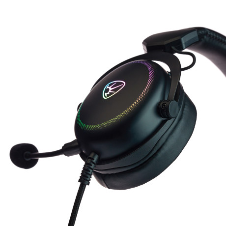 BY Наушники проводные с микрофоном игровые Kabuto Type-C USB(A)3,2 м, VS7.1, настр. RGB подсветка