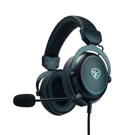 BY Наушники проводные с микрофоном игровые Kabuto Type-C USB(A)3,2 м, VS7.1, настр. RGB подсветка