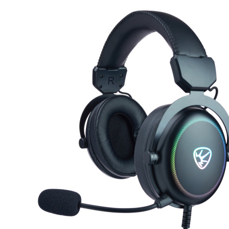 BY Наушники проводные с микрофоном игровые Kabuto Type-C USB(A)3,2 м, VS7.1, настр. RGB подсветка