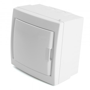 STEKKER бокс (корпус) пласт. навесной ЩРН-П-4 мод. непрозрач. белая дверь IP20, Standart 49641