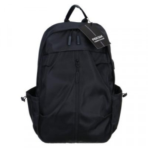 Рюкзак универсальный 45x30x15см, 1 отд., 3 карм., вертикальн.молния, USB, водоотталк.нейлон, черный