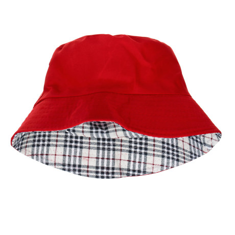 GALANTE Панама с цветным подкладом, р.56-58, 100% полиэстер, красный, ВЛ25-09, #2