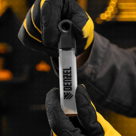 Лезвия, 18 мм, сталь SK4 - 0,5 мм, супер острые, 5 штук Denzel