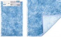 Коврик д/ванной 50*80см,микрофибра Лапша (шенилл) h ворса=2,5см, голубой, Эйди 75244 Master House
