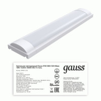 Gauss св-к св/д линейный 18W(1520lm) 4000K 4K IP20 585x120x46 сталь СПО ДПО 600 WLF-4  844611218