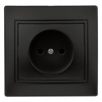 ЭРА Intro Plano роз. 1 мест. 16А  СУ (керамика) антрацит 1-201-05, 5506