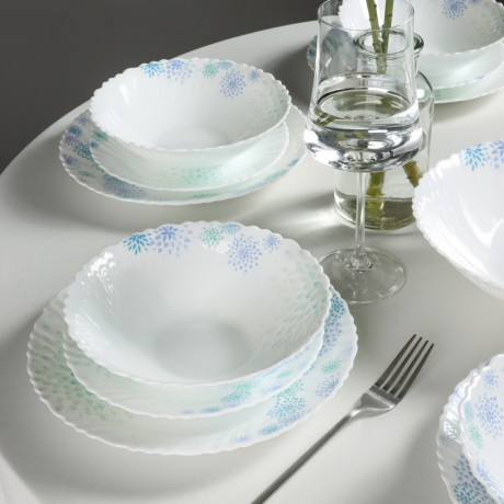 MILLIMI Асиано Набор столовой посуды 19 пр., опаловое стекло