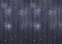 Гирлянда &quot;Св/д дождь&quot; 2x3м, черн.провод, бел.диоды, эффект мерц. без б/п (634330) 235-201 Neon Night