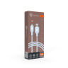 Кабель для зарядки USB(A)-iP BY Elite, 1м, 2.4А, Быстрая зарядка, голубой