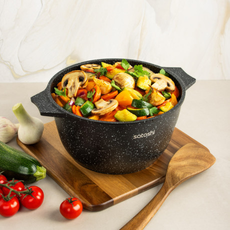 SATOSHI Монфор Казан 24х13,0см, 4,8л, литой алюминий, индукция