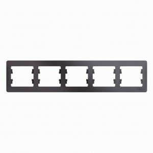 Systeme Electric GLOSSA рамка СУ 5 мест. графит (горизонт.) GSL001305 (5!)