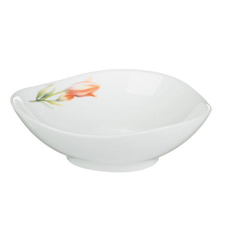 MILLIMI Лилия Салатник, опаловое стекло, 400мл, 15х6см, треугольная форма