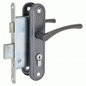 СТАНДАРТ Россия ЗВ4-3.07С серебро  4 кл 1 ригель м/о 55мм Замок врезной с/руч  (10)