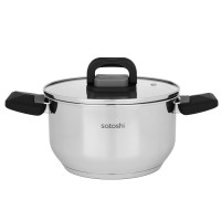Кастрюля тм SATOSHI Манн 18х10,5см. 2,4л. со стекл. крышкой, индукция