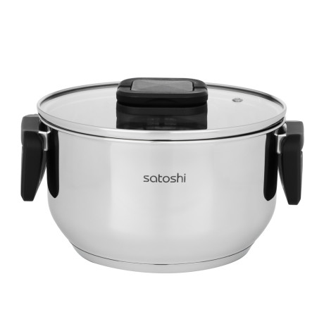 Кастрюля тм SATOSHI Манн 18х10,5см. 2,4л. со стекл. крышкой, индукция