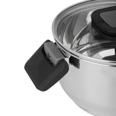 Кастрюля тм SATOSHI Манн 18х10,5см. 2,4л. со стекл. крышкой, индукция