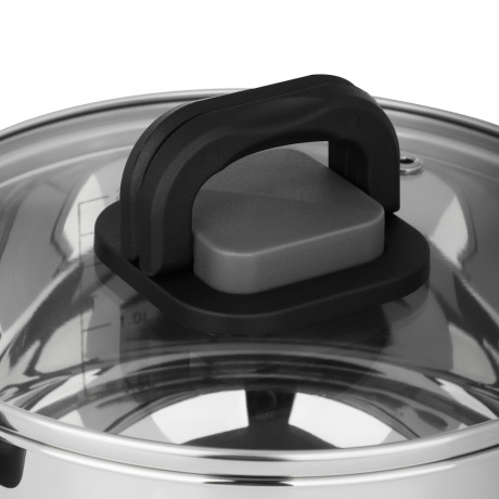 Кастрюля тм SATOSHI Манн 18х10,5см. 2,4л. со стекл. крышкой, индукция