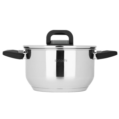 Кастрюля тм SATOSHI Манн 18х10,5см. 2,4л. со стекл. крышкой, индукция