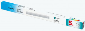 SmartBuy св-к св/д линейный T5 5W (400lm) 4K-6K 308х23х35 матовый L=300мм SBL-T5-5W-4K (30шт!)